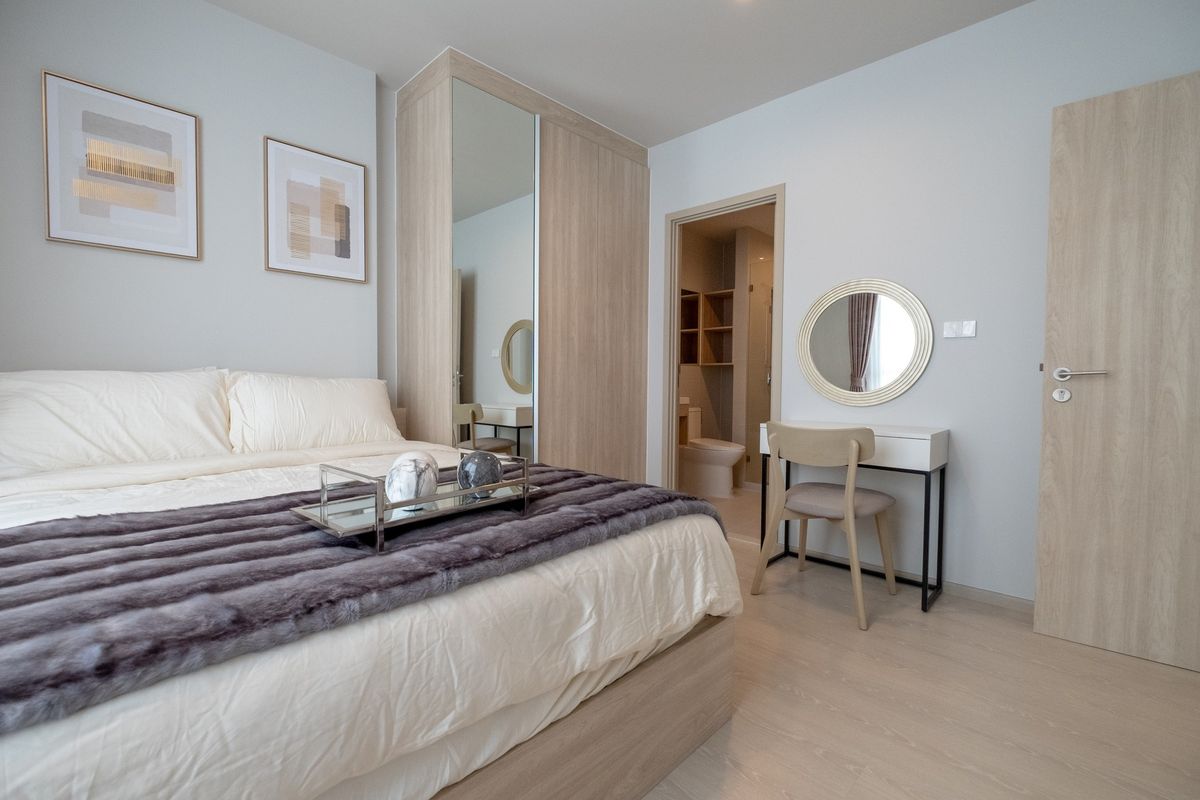 For RentCondoBangna, Bearing, Lasalle : ✨ NUBLE Nue Mega Plus Bangna Condo Rental, high -class corner room, Fully Furnished morning 