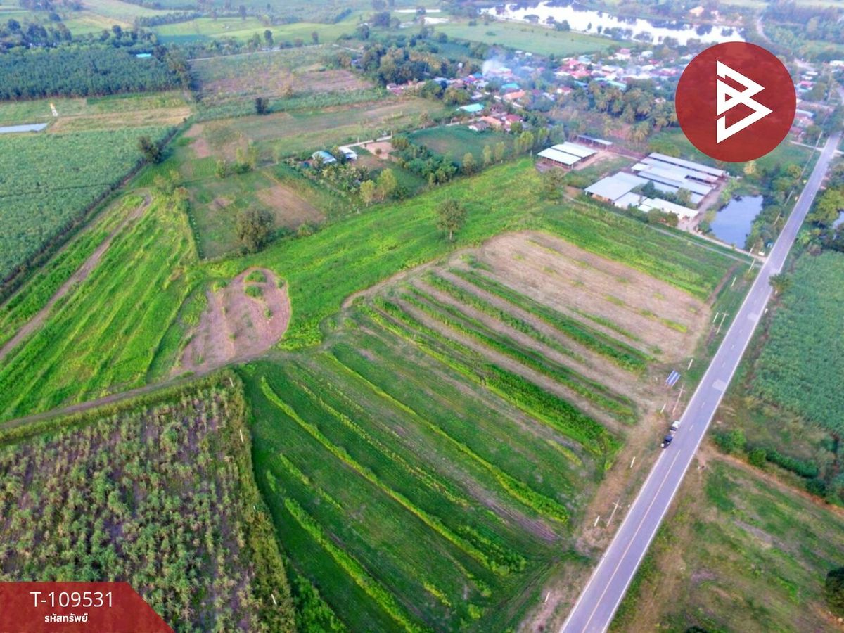 For SaleLandKhon Kaen : Land for sale on the road, area 36 rai 55 sq.w. Chum Phae Khon Kaen