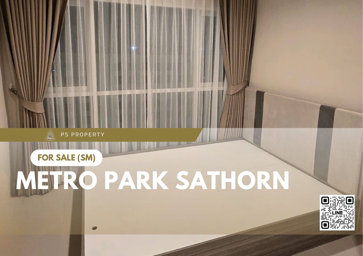 For SaleCondoThaphra, Talat Phlu, Wutthakat : Urgent sale 🔥 Metro Park Sathorn 🔥 Fully furnished and equipped with electrical appliances, near the BTS