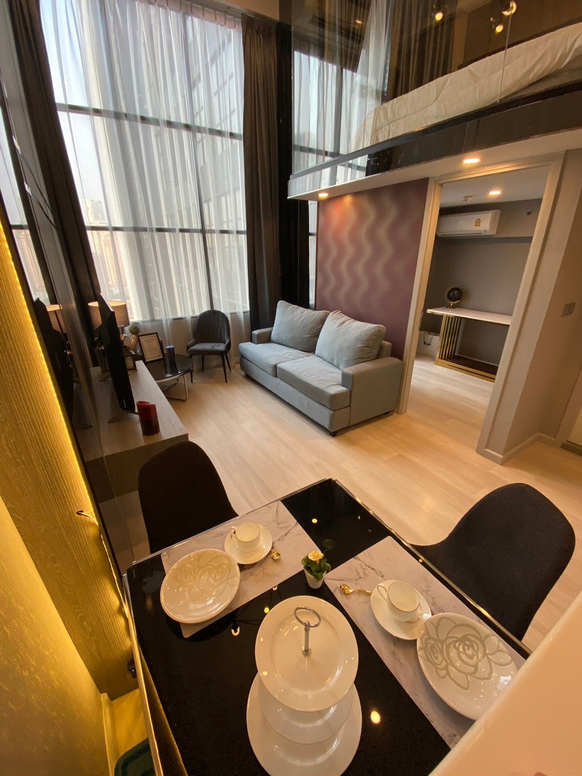 For SaleCondoSathorn, Narathiwat : 🎯 Condo for sale, Knightbridge Prime Sathorn | Duo Space, 2nd floor, 45 sq.m. with YIELD 5.75%