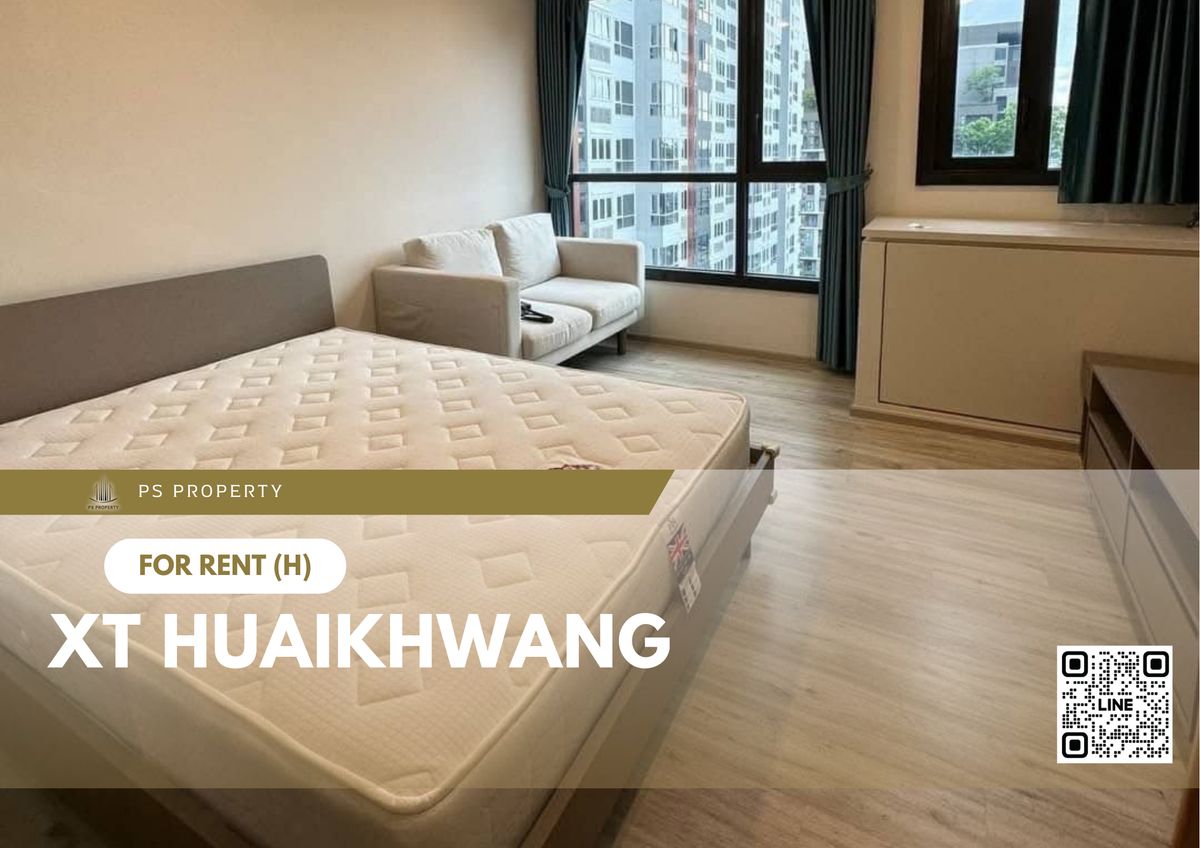 ให้เช่าคอนโดรัชดา ห้วยขวาง : ให้เช่า 📍 XT HUAIKHWANG 📍 เฟอร์นิเจอร์ และ เครื่องใช้ไฟฟ้าครบ ใกล้ BTS ห้วยขวาง