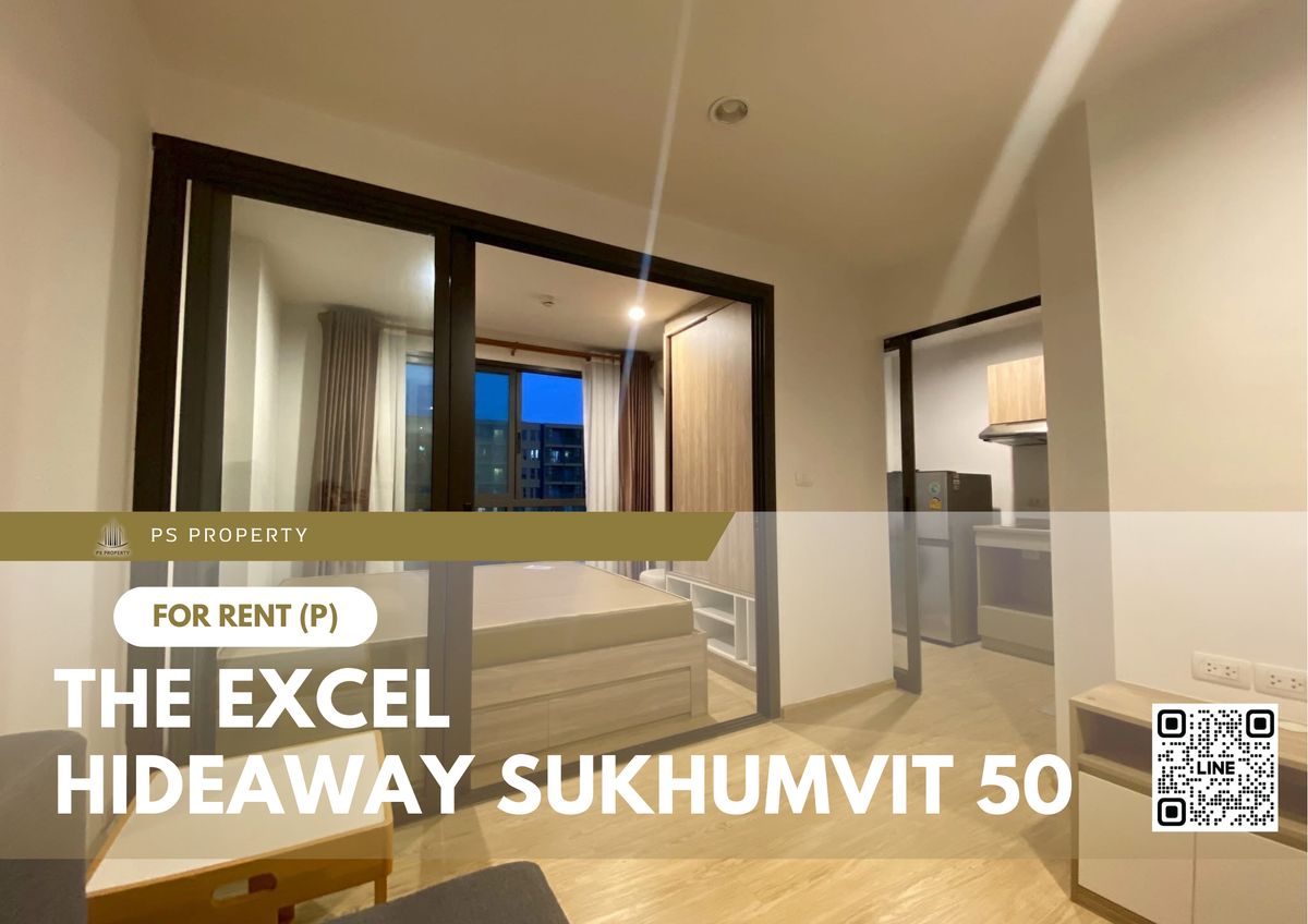 For RentCondoOnnut, Udomsuk : For rent ✨ The Excel Hideaway Sukhumvit 50 ✨ Fully furnished and equipped with electrical appliances, near BTS Phra Khanong
