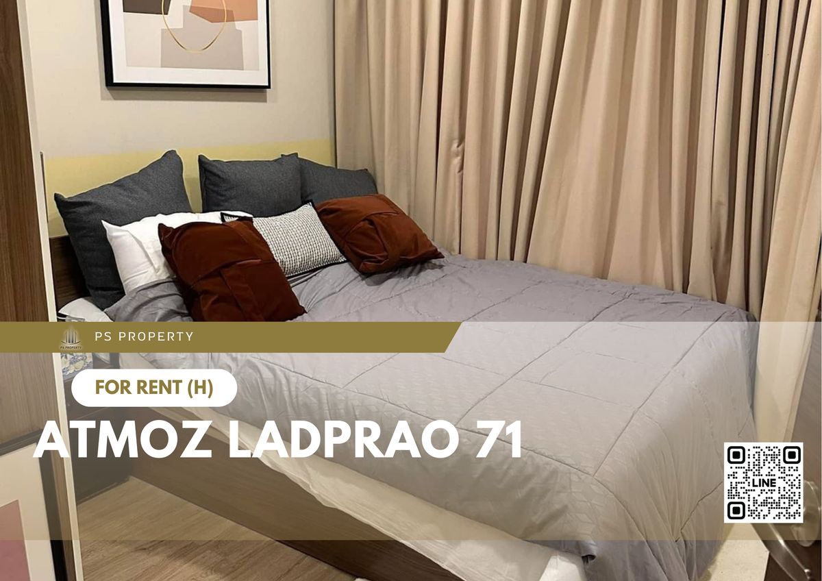 ให้เช่าคอนโดโชคชัย4 ลาดพร้าว71 : ให้เช่า 📍 Atmoz Ladprao 71 📍 เฟอร์นิเจอร์ และ เครื่องใช้ไฟฟ้าครบ ใกล้ทางด่วน