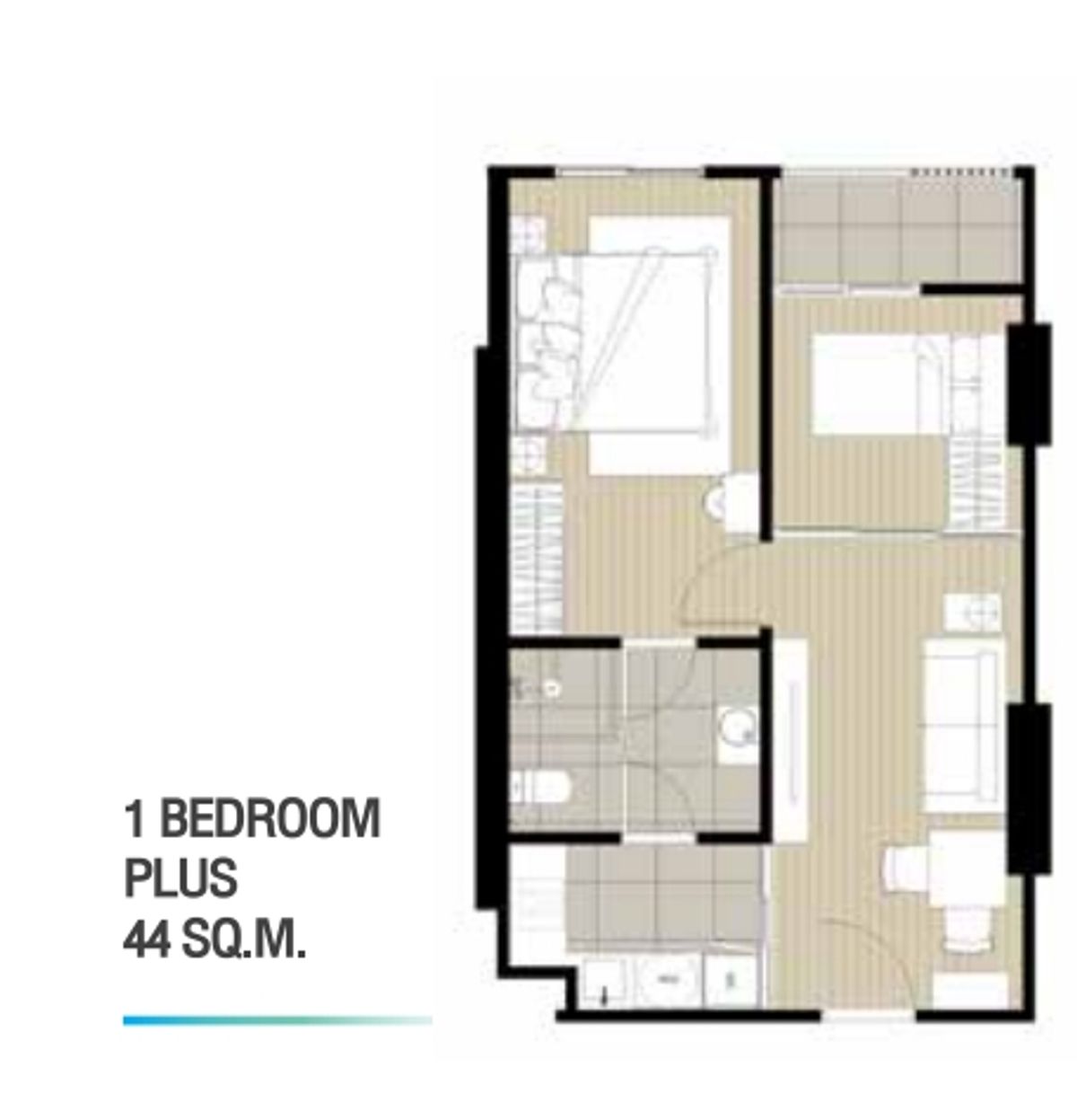 ขายคอนโดอ่อนนุช อุดมสุข : ขาย!! ห้อง 1 bed plus 44 ตร.ม. 6.69 ลบ. ชั้นสูง ++Ideo sukhumvit rama 4 ++ Tell&Line : 0939256422