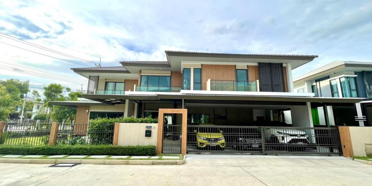 ให้เช่าบ้านนนทบุรี บางใหญ่ บางบัวทอง : รหัสทรัพย์ N065 ให้เช่า บ้านเดี่ยว หมู่บ้านบุราสิริ ราชพฤกษ์-345 หลังมุม