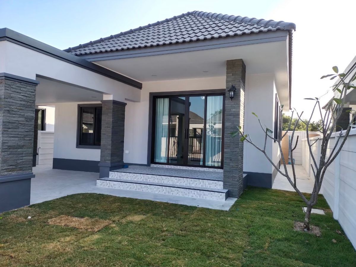 บ้านชะอำ เพชรบุรี : บ้านเดี่ยว fullrich asset ชะอำ พื้นที่ 50.4 ตร.วา พร้อมอยู่!!