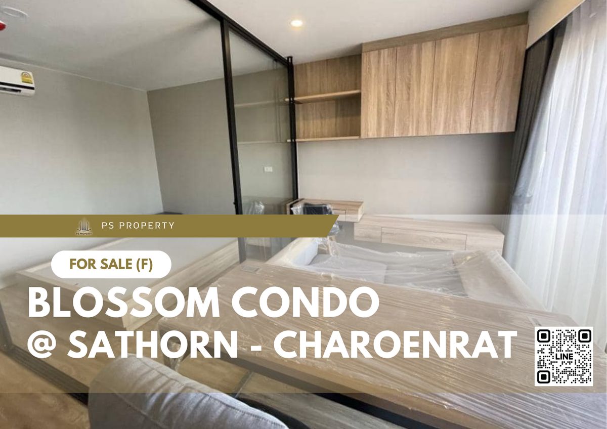 ขายคอนโดสาทร นราธิวาส : ขายด่วน ✨ Blossom Condo @ Sathorn - Charoenrat ✨ เฟอร์นิเจอร์ และ เครื่องใช้ไฟฟ้าครบ ใกล้ BTS สุรศักดิ์