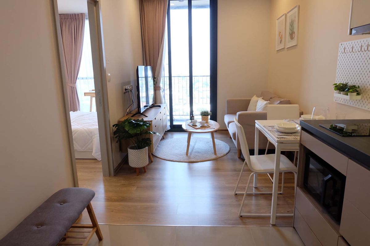 ให้เช่าคอนโดสุขุมวิท อโศก ทองหล่อ : For Rent Oka Haus 1bed size 34.75 sq.m. F/F