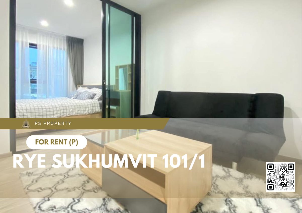 ให้เช่าคอนโดอ่อนนุช อุดมสุข : ให้เช่า 📍 RYE Sukhumvit 101/1 📍 เฟอร์นิเจอร์ และ เครื่องใช้ไฟฟ้าครบ ใกล้ BTS ปุณณวิถี