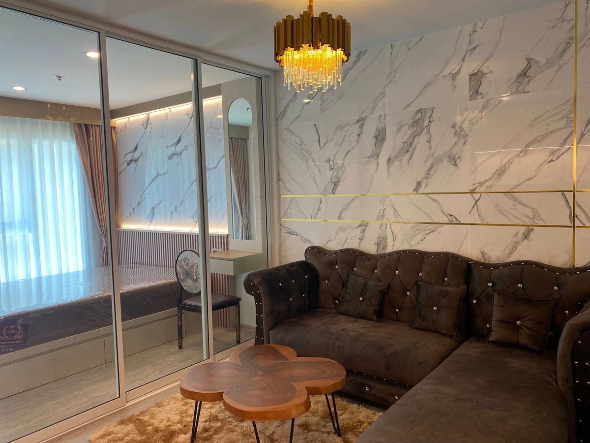 For RentCondoBangna, Bearing, Lasalle : 📍 New with a condo near 🚄 BTS Bangna 800 m. Regent Home Bangna Project (Regent Home Bangna) Size 28 sqm. Price 11,000 baht.