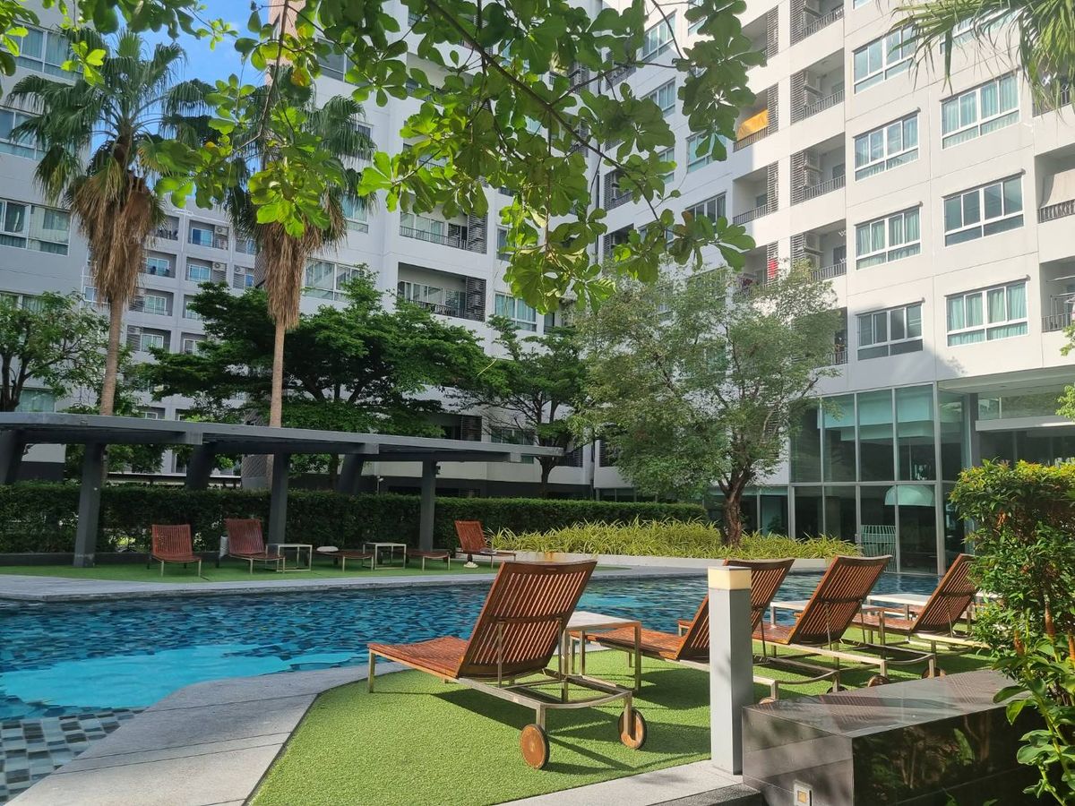 ให้เช่าคอนโดอ่อนนุช อุดมสุข : ให้เช่าคอนโด Low Rise : Elio Del Ray Sukhumvit 64 ห้องสตูดิโอแต่งสวย ตึก B ชั้น 6 เฟอร์+เครื่องใช้ไฟฟ้าครบ ใกล้ BTS ปุณณวิถีและอุดมสุข มีรถตู้รับส่ง BTS