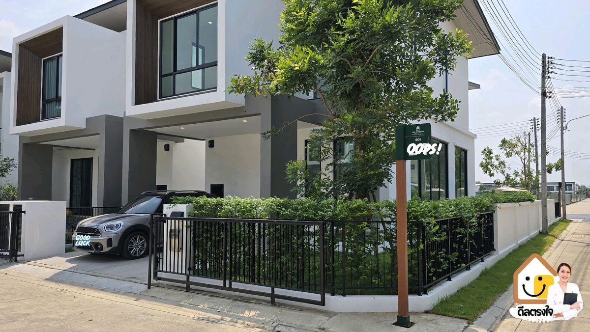 HousePathum Thani,Rangsit, Thammasat : New house ready 📍 On Rangsit Road, Nakhon Nayok 🏷 Installment corresponding to the owner or rent