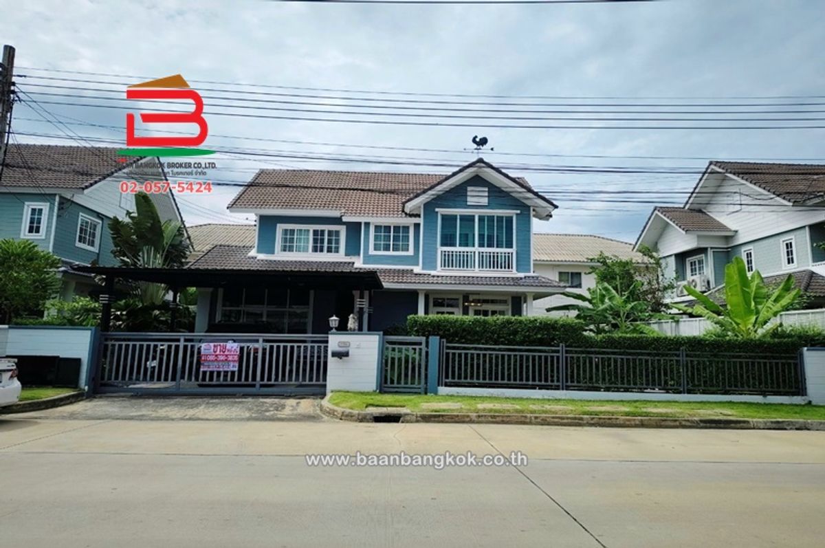 ขายบ้านนวมินทร์ รามอินทรา :  บ้านเดี่ยว หมู่บ้าน บุราสิริ ปัญญาอินทรา เนื้อที่ 89.2 ตรว. ใกล้ซาฟารีเวิลด์ ถนนเลียบคลองสอง แขวงบางชัน เขตคลองสามวา กรุงเทพมหานคร