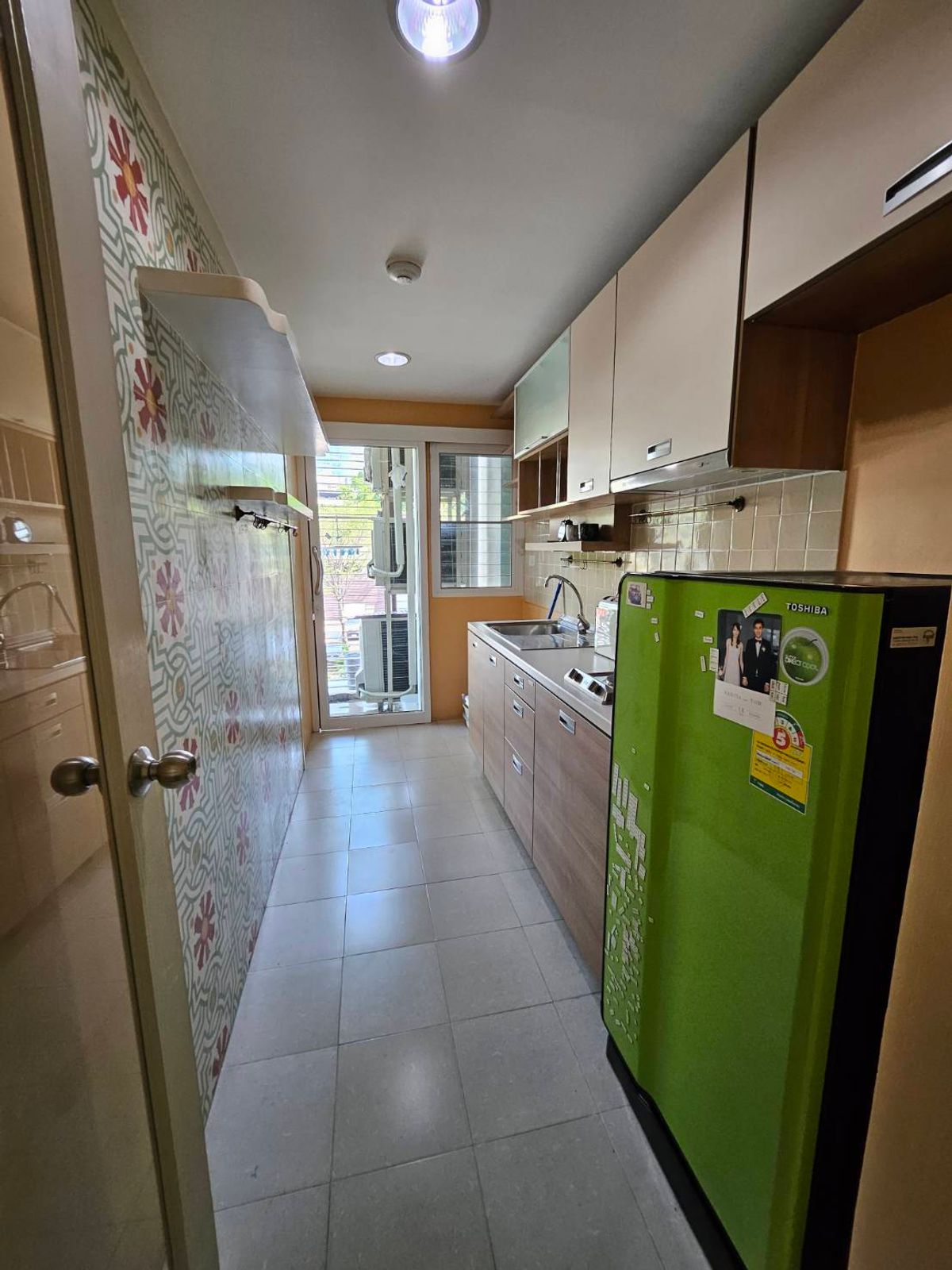 For SaleCondoWongwianyai, Charoennakor : Condo for sale at The Fine at River  Charoen Nakhon- Khlong San, Bangkok, 2 bedrooms, 1 bathroom, living room, dining room. Vintage style decoration  