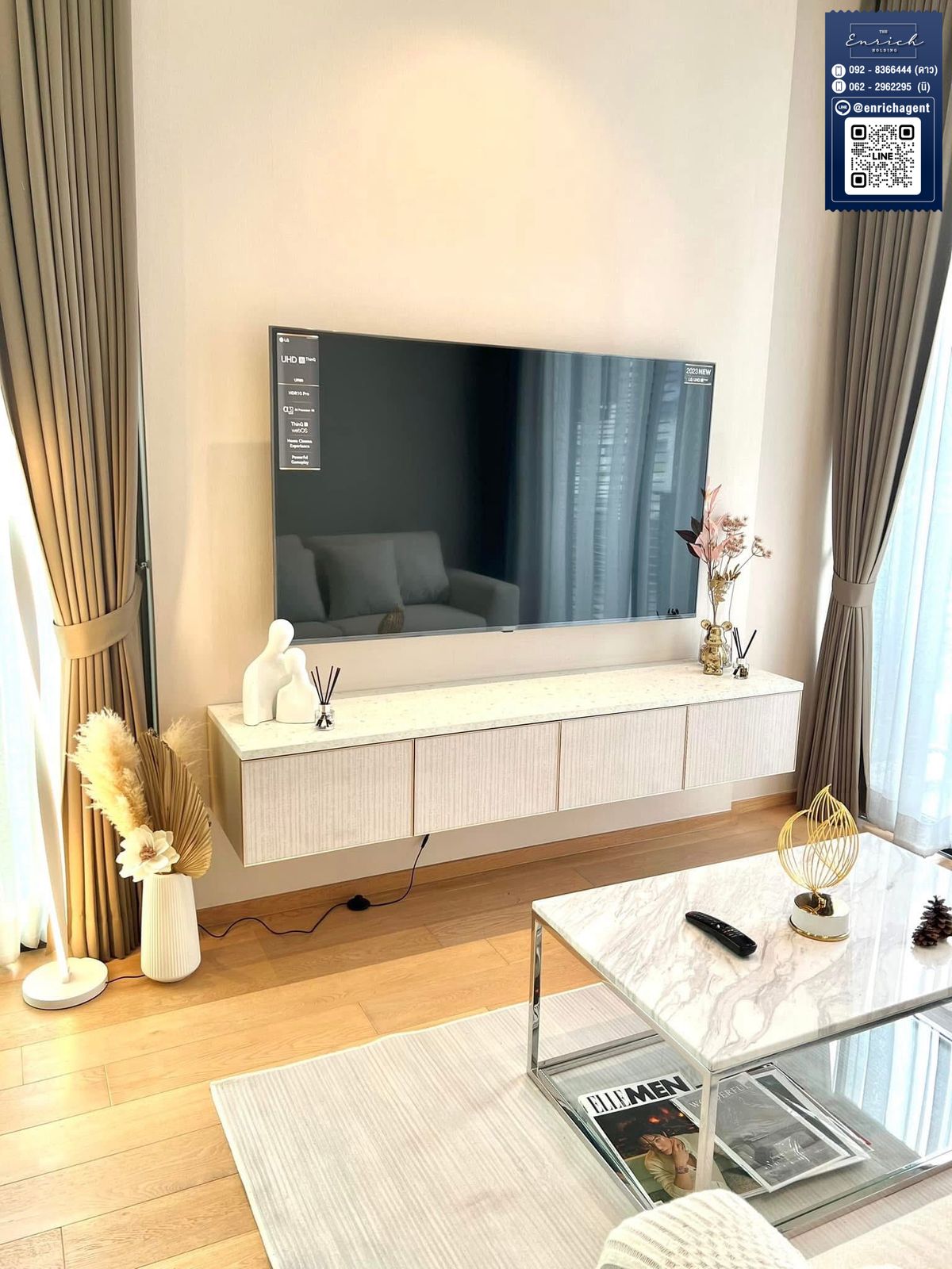 For RentCondoWitthayu, Chidlom, Langsuan, Ploenchit : 💙 Rent 28 CHIDLOM BTS views, good view rooms, high ceilings, BTS Chidlom 💙 092-8366444 stars // line id: @enrichagent