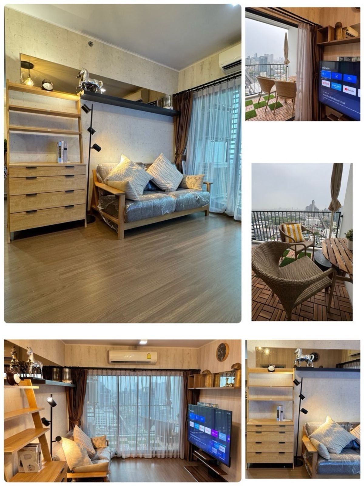 For RentCondoOnnut, Udomsuk : 🌈 Ready to stay 02 May 🌈🍀 IDO Sukhumvit 93🍀 Floor 32ы corner room • Balcony width 🍀61 sqm • 🍀 2- Bedroom 🛀 🛀 ⛔️⛔️not Co-Aag⛔️⛔️
