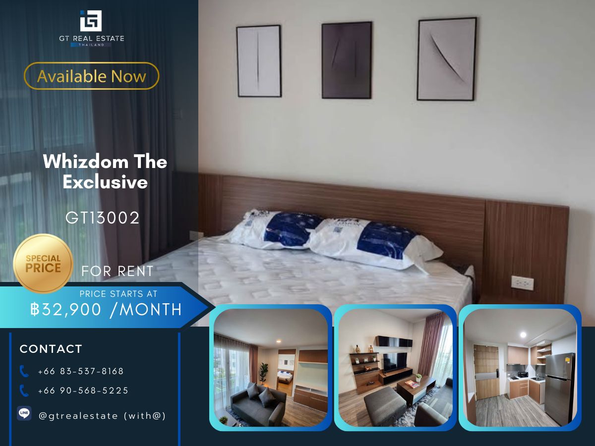 For RentCondoOnnut, Udomsuk : WHIZDOM The Exclusive Condo is convenient to travel near the BTS train. Ready to stay immediately  