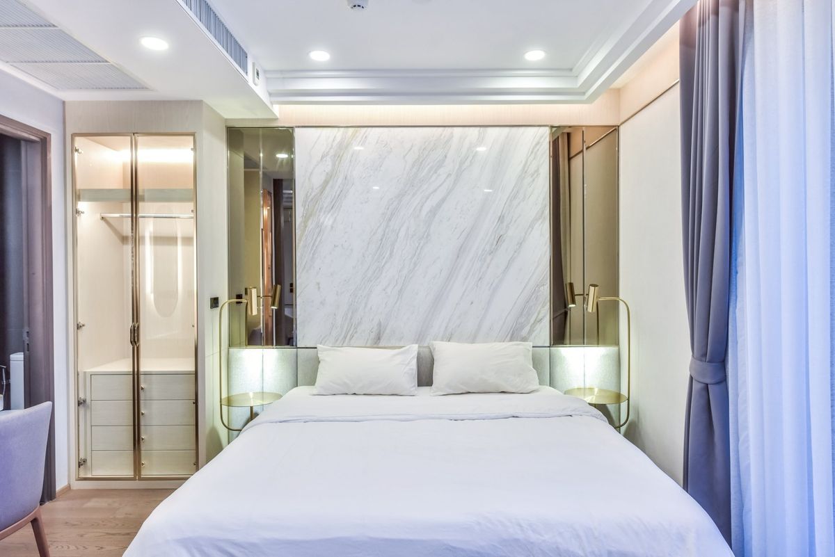 ให้เช่าคอนโดสยาม จุฬา สามย่าน : ให้เช่าคอนโด Ashton Chula–Silom ชั้น 44 | 1 ห้องนอน 32 ตร.ม. | วิวสาทร สีลม | ติด MRT สามย่าน