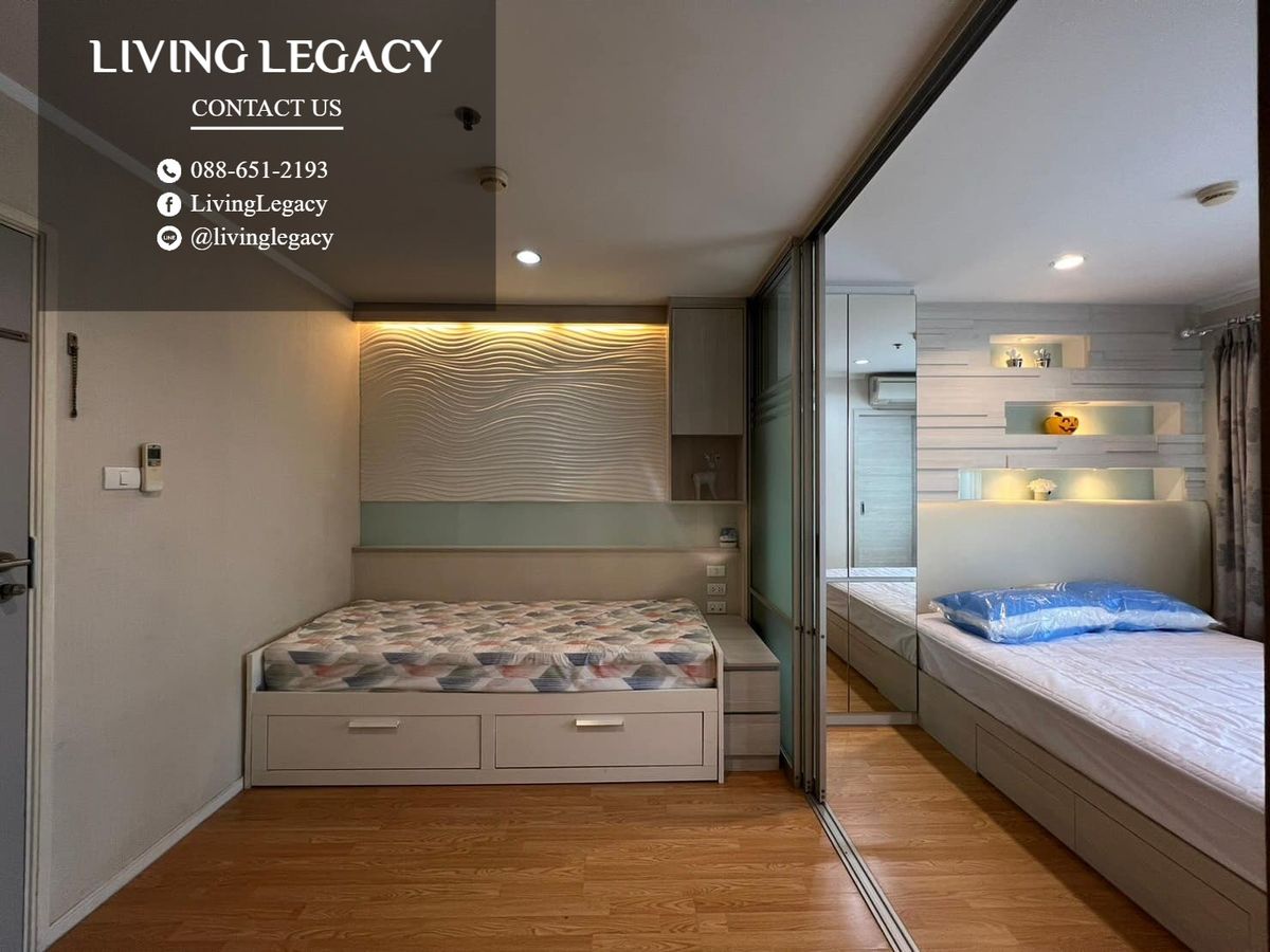 ให้เช่าคอนโดพัฒนาการ ศรีนครินทร์ : SH7GHV ให้เช่าคอนโด Lumpini Place Srinakarin - Huamark Station 27 ตร.ม. ชั้น 11 ตึก A line id : @livinglegacy