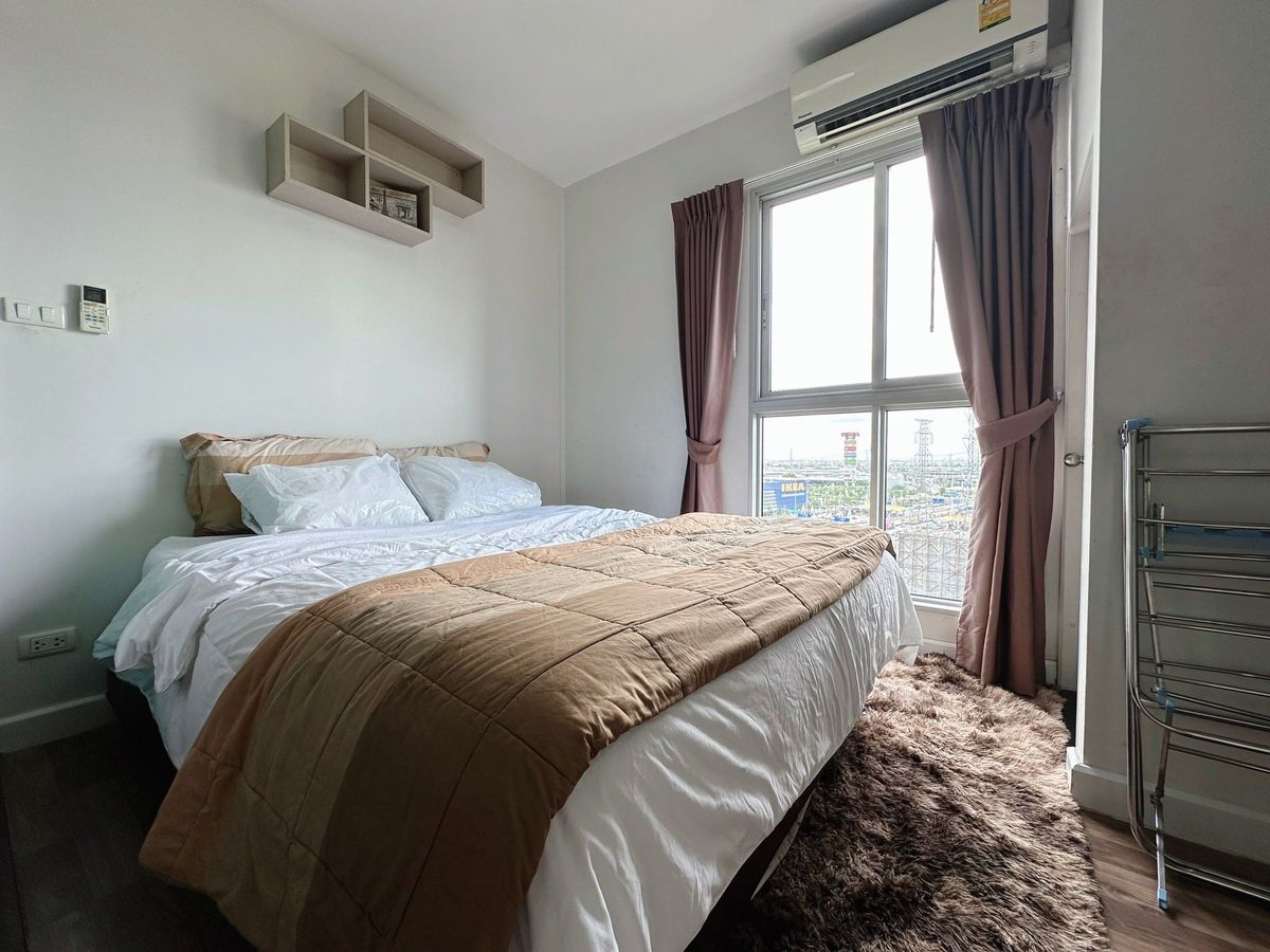 For RentCondoBangna, Bearing, Lasalle : 🎉FOR RENT🌟A SPACE ME Bangna & GT; & GT; Condo next to the expressway opposite Mega Bangna, Floor 14, Room size 25 sq. M. Furniture With electrical appliances #LV-MO1739