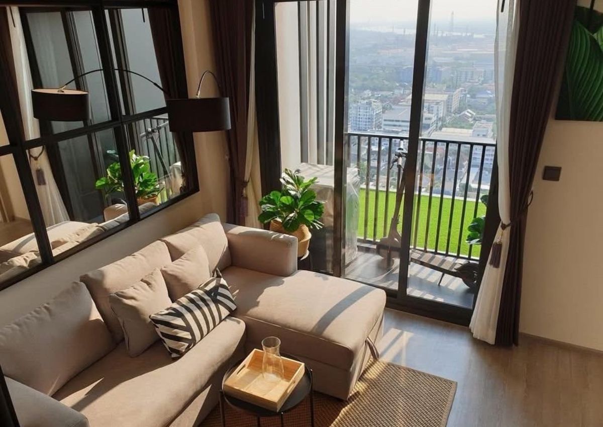 For RentCondoOnnut, Udomsuk : Rent The Line Sukhumvit 101, 1 bedroom, 1 bathroom, 27 sqm. Floor 22, beautiful view, price 17,000 baht