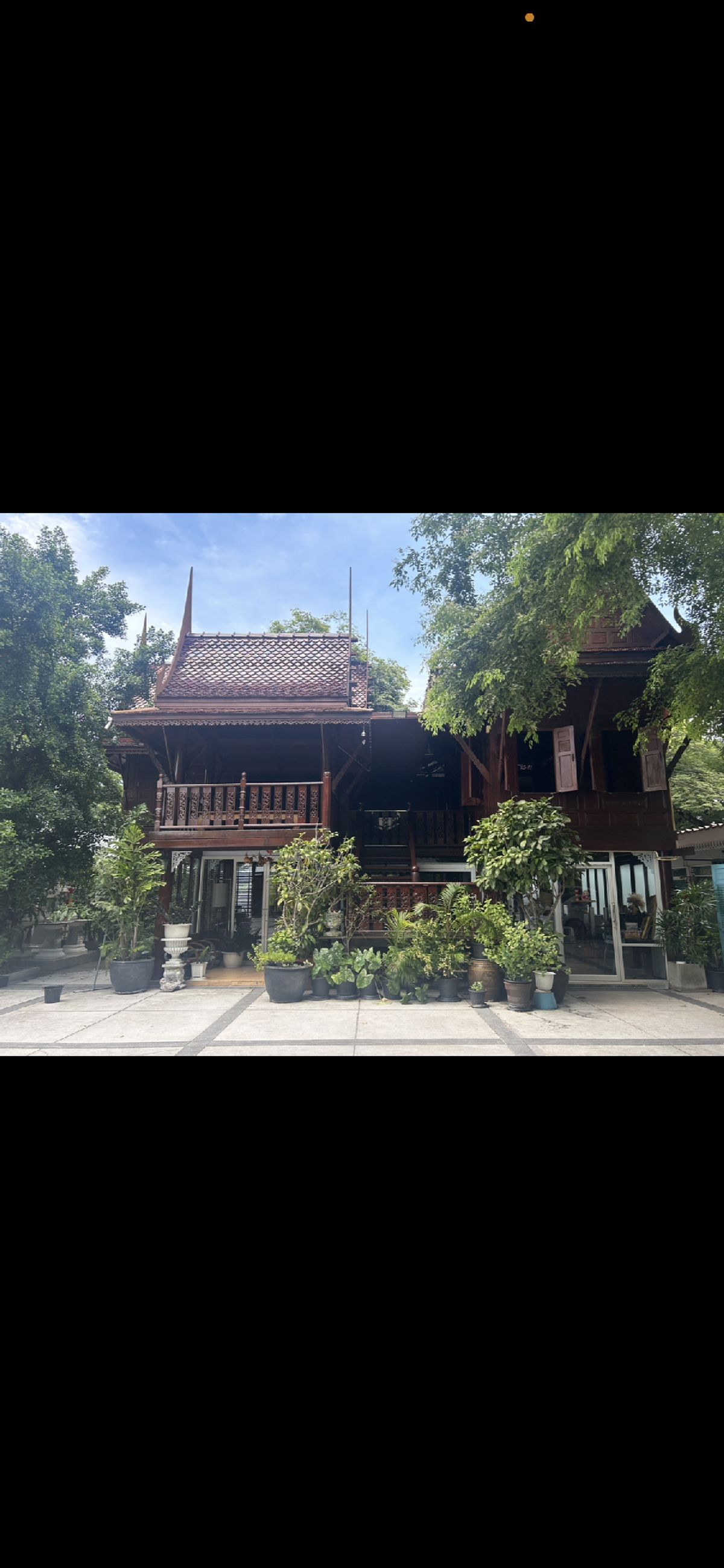 For RentBangna, Bearing, Lasalle : Rent a Thai house with a shady parking lot. Very good atmosphere. With 24 -hour CCTV system, suitable for cafes, restaurants, spa, massage, clinic massage, good location on the main road