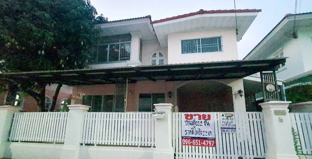 For SaleHousePathum Thani,Rangsit, Thammasat : 2 storey detached house for sale, Passorn 2 2.89 million baht