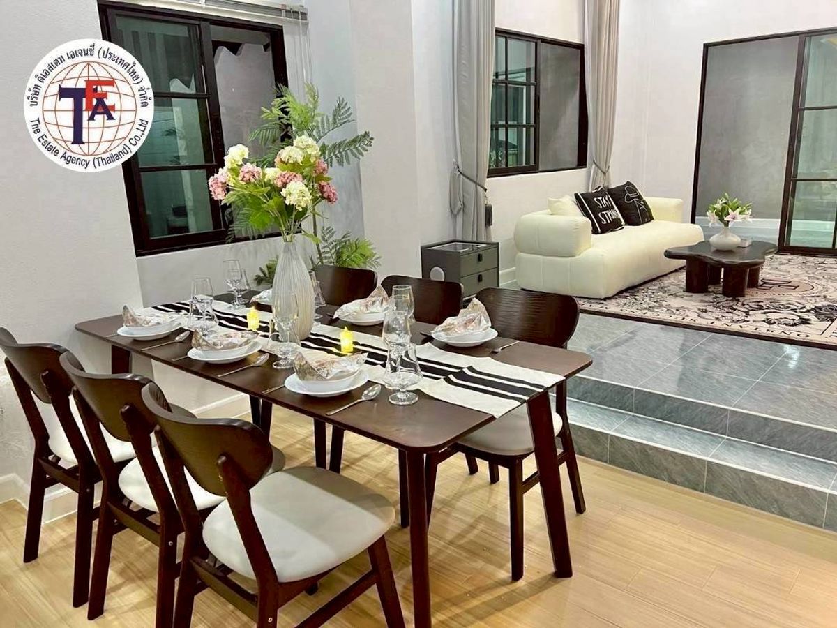 For SalePathum Thani,Rangsit, Thammasat : 2 storey twin house for sale, Chom Fao Rangkul, Rangsit-Khlong 2 Lam Luk Ka Ongkharak Thanyaburi, Pathum Thani, Nakhon Nayok, Thammasat University, Rangsit Future Park Rangsit Bang Pakok Dream World Hospital, Duangjit Kindergarten 2 School Bank Department