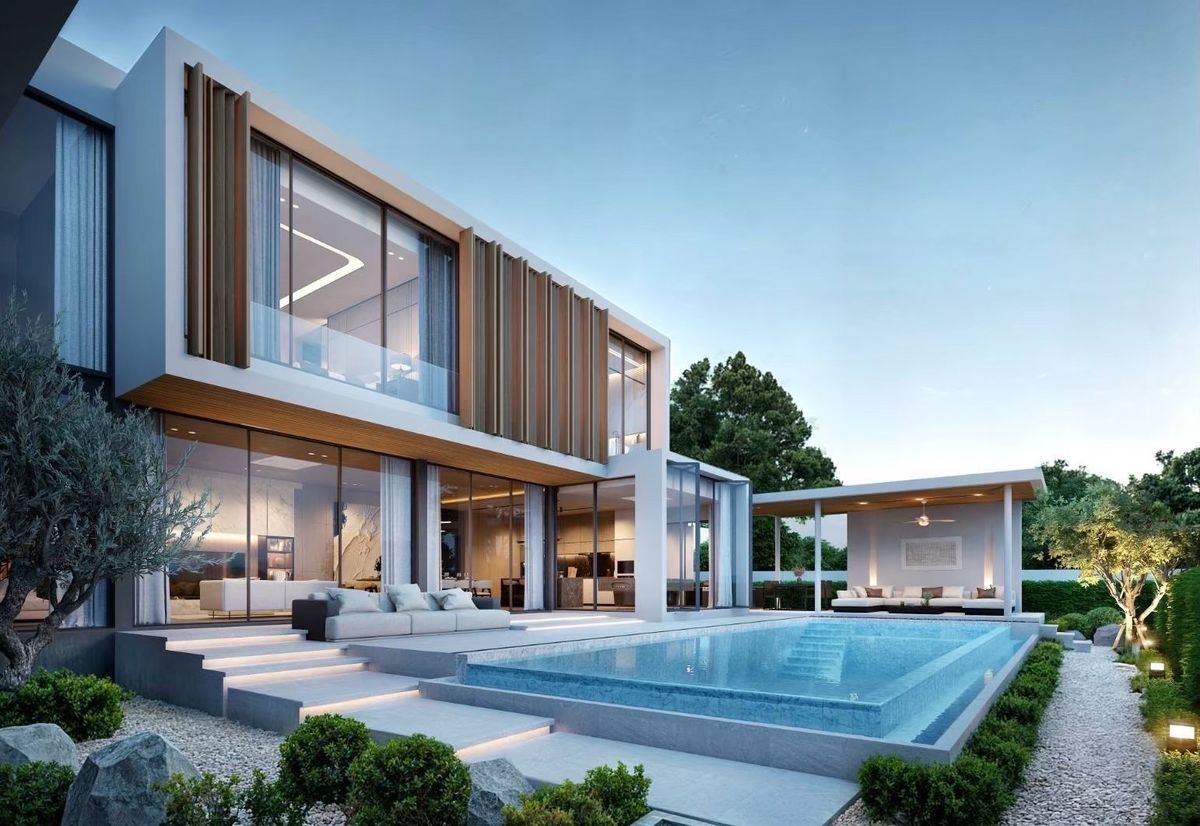 For SaleHouseChiang Mai : Pre Sale • Luxury House, Chiang Mai-Wang Tan 5 bedrooms, 8 bathrooms, 1 housekeeper, 4 parking spaces, large swimming pools (can watch)
