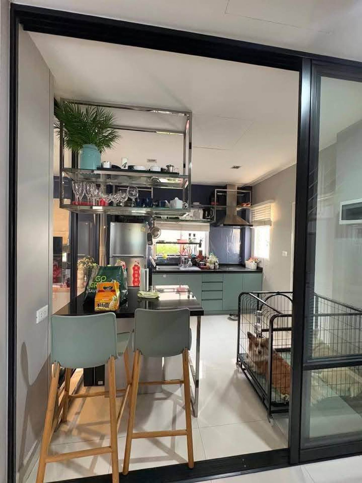 For RentHouseSamut Prakan,Samrong : 🏡✨ New house for rent, Trendy Tara Bangna, with full furniture and electrical appliances. I 50,000 THB/Month.