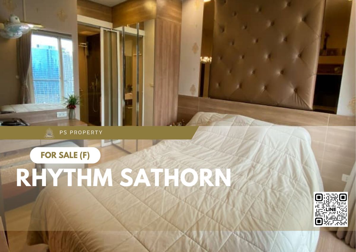 ขายคอนโดสาทร นราธิวาส : ขายด่วน 🔥 Rhythm Sathorn 🔥 ใกล้ BTS สะพานตากสิน เฟอร์นิเจอร์ และ เครื่องใช้ไฟฟ้าครบ 