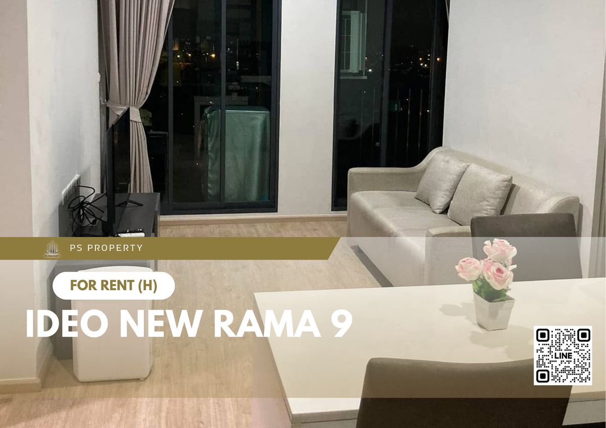 For RentCondoRama9, Petchburi, RCA : For rent 📍 IDEO New Rama 9 📍 Fully furnished and equipped with electrical appliances, near MRT Ramkhamhaeng