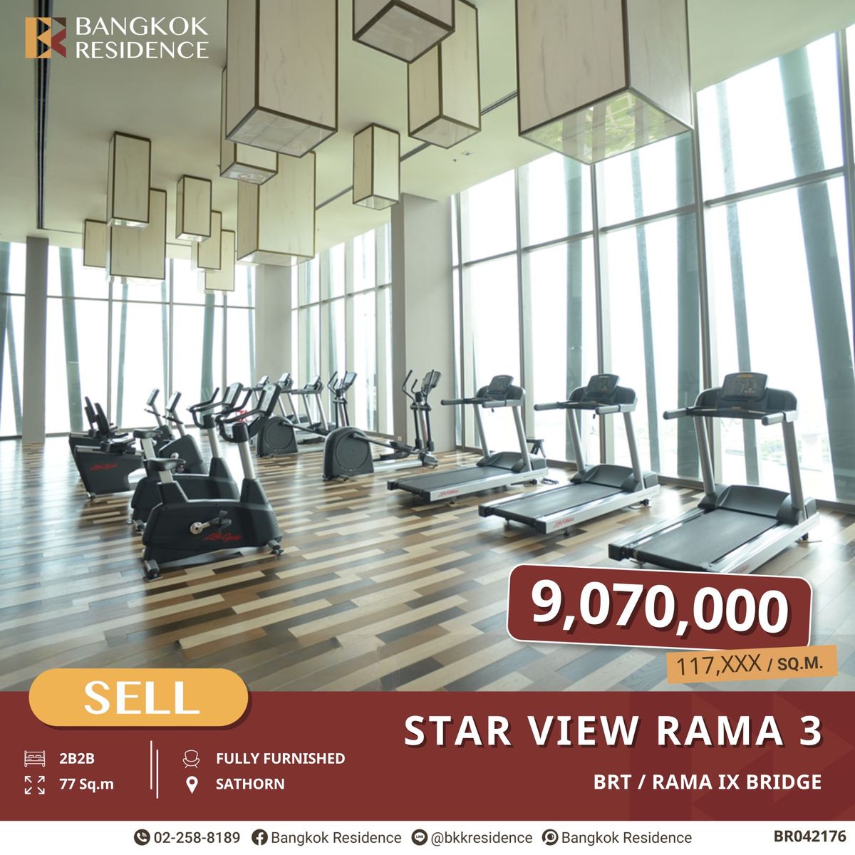 For SaleCondoRama3 (Riverside),Satupadit : Star View Rama 3, Better Price with Chao Phraya River View near BRT Rama 9 Bridge