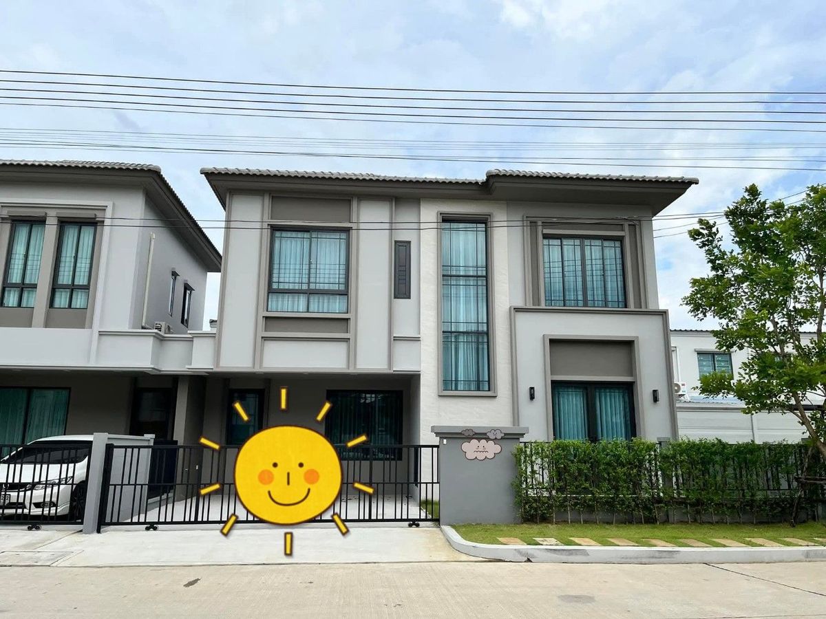 For RentTownhomePathum Thani,Rangsit, Thammasat : House for rent, Grand Plengno, Phahonyothin-Vibhavadi, new house, new phase