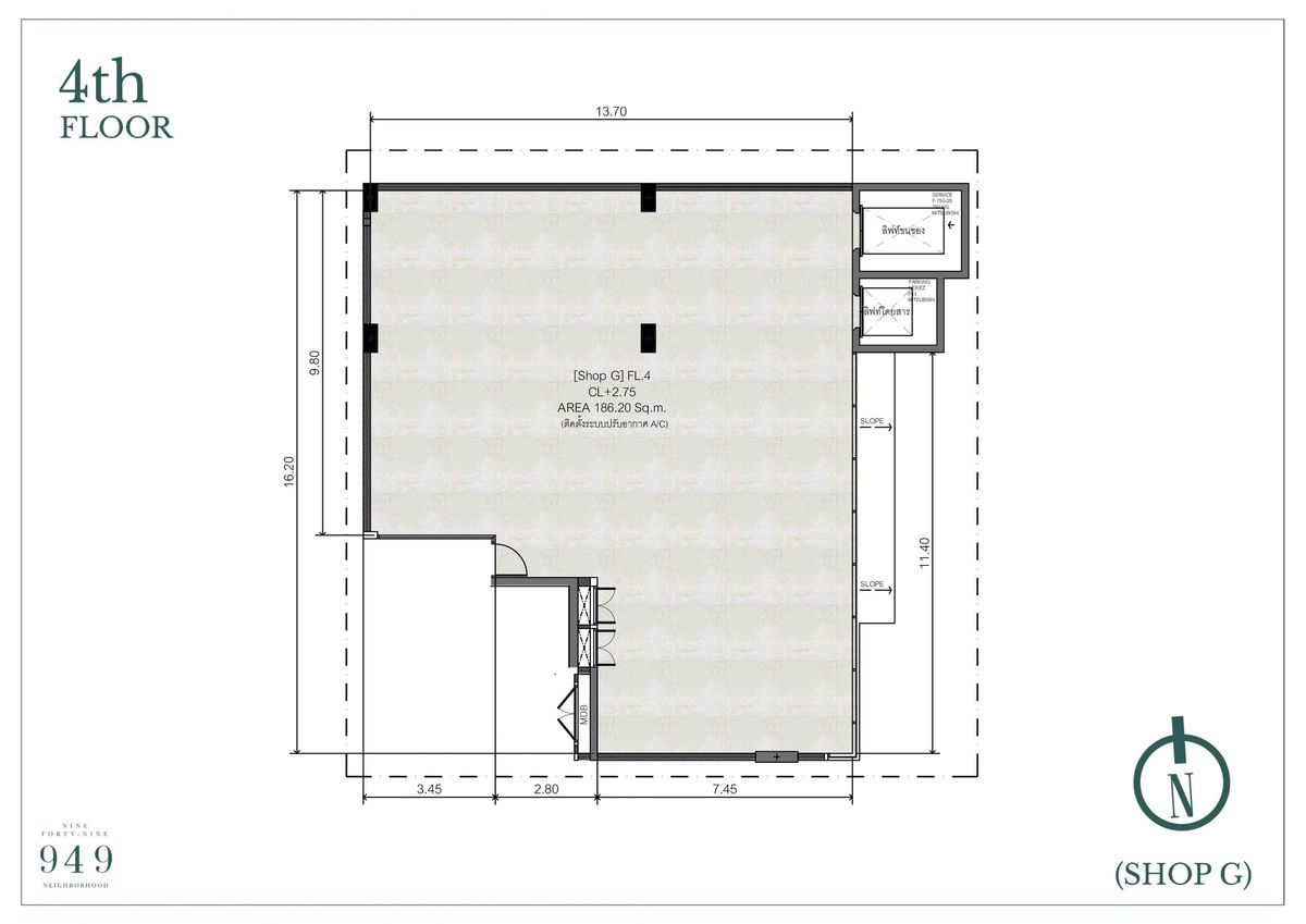 For SaleOfficeSukhumvit, Asoke, Thonglor : 949 Nebloid / 8 floors (sell), 949 Neighborhood / 8 - Storey (For Sale) Palm869