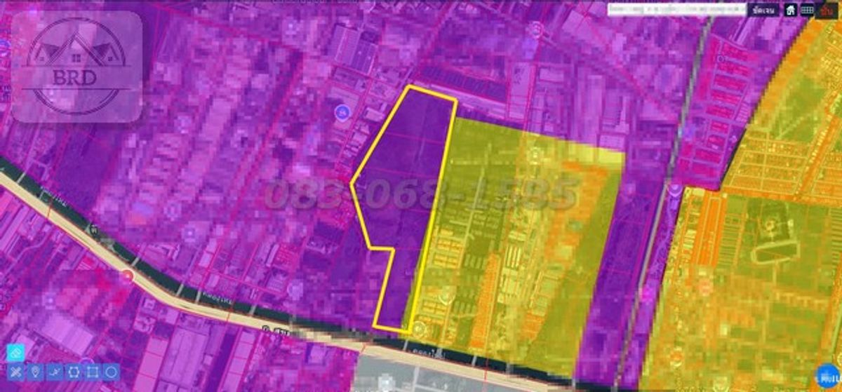 For SaleLandSamut Prakan,Samrong : Bang Pu Land for sale, purple plan, area of ​​108 rai, sells 8.5 million baht per rai, Muang District, Samut Prakan Province