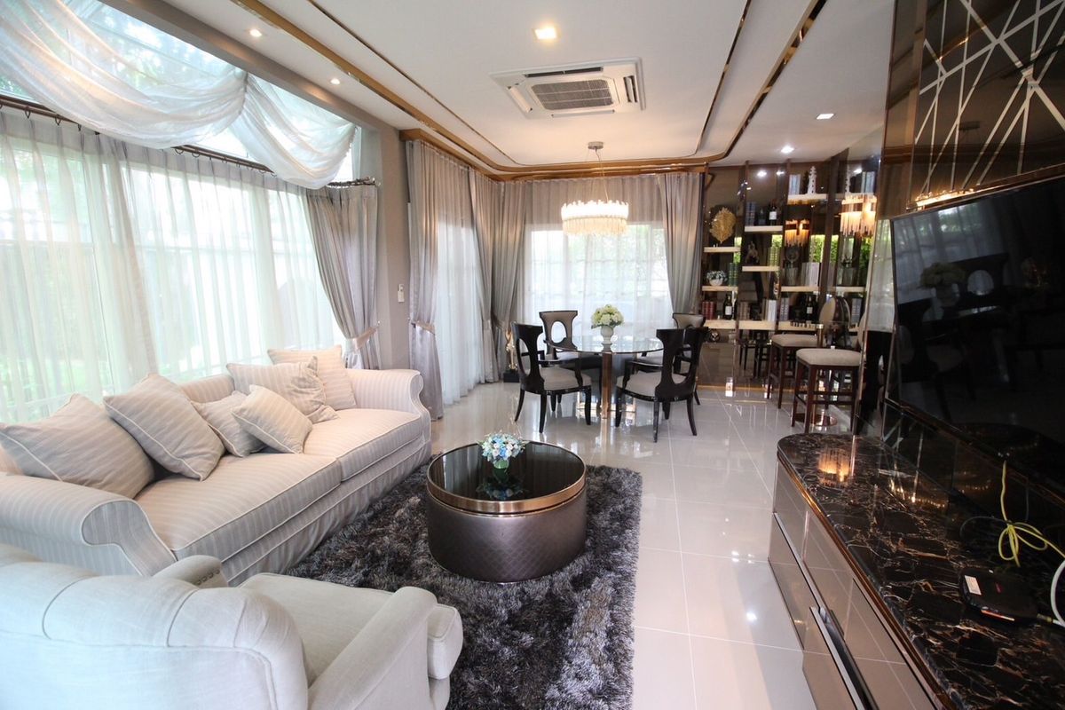 For RentHouseKaset Nawamin,Ladplakao : 💥 Rent 120,000 baht, detached house, Grandio Ladproa-Kaset Nawamin Village