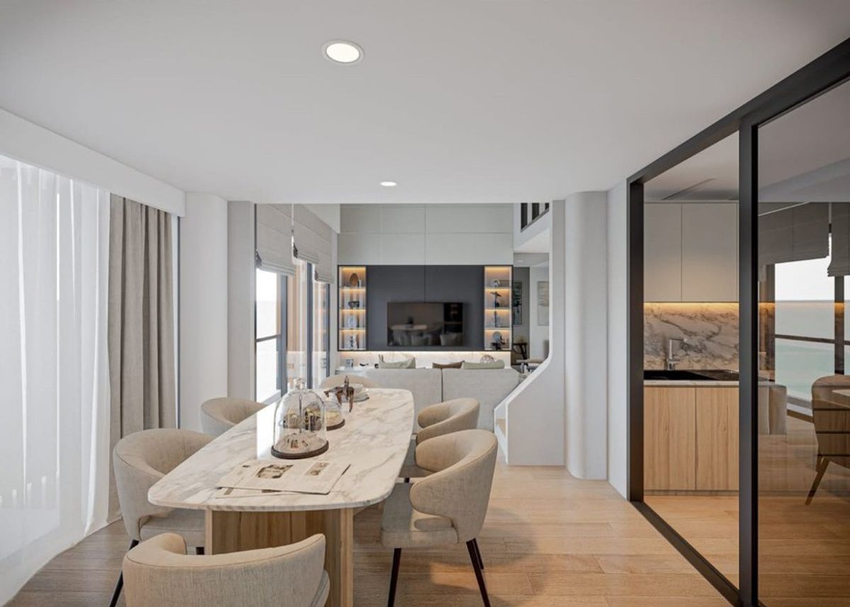 For RentCondoRama9, Petchburi, RCA : ♦ Rare Unit ♦ One9five 110 sq.m. | 2 bedrooms, 2 bathrooms | The highest luxury condo in Rama 9, near MRT, Central Rama 9  