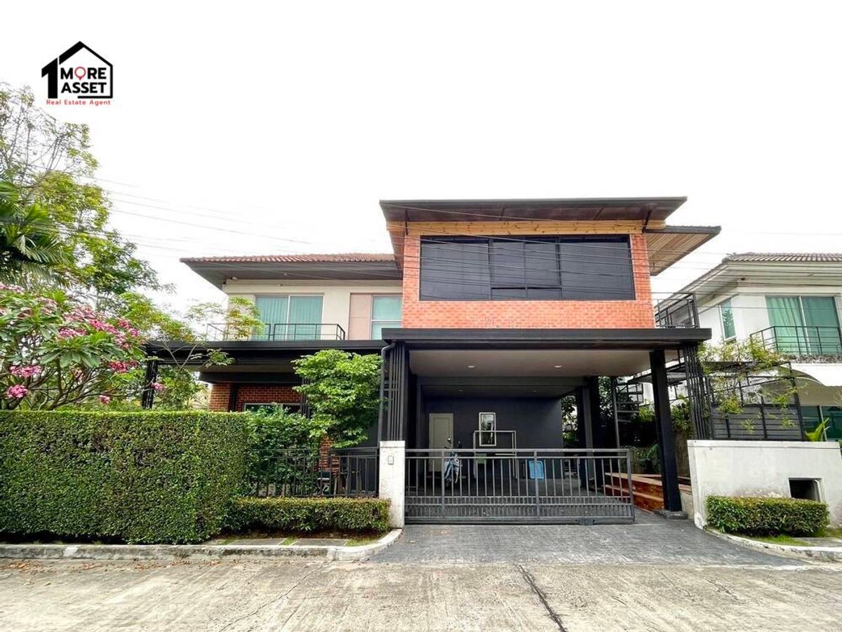 For SaleHouseRama5, Ratchapruek, Bangkruai : Urgent sale !!  Single house behind the corner of Bangkok Boulevard Ratchapruek-Rattanathibet, good atmosphere, ready to move in. Next to Ratchaphruek Rd. Near the electric train.