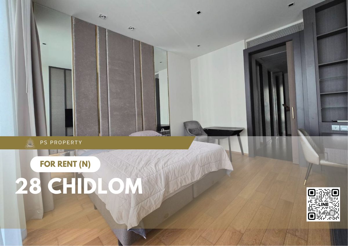 For RentCondoWitthayu, Chidlom, Langsuan, Ploenchit : For rent ✨ 28 Chidlom ✨ Fully furnished and equipped with electrical appliances, near BTS Chidlom