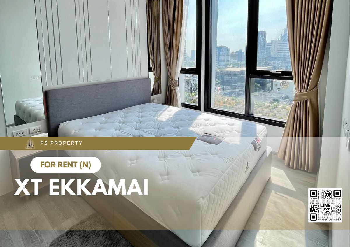 For RentCondoSukhumvit, Asoke, Thonglor : For rent 📍 XT EKKAMAI 📍 Fully furnished and equipped with electrical appliances, near BTS Ekkamai