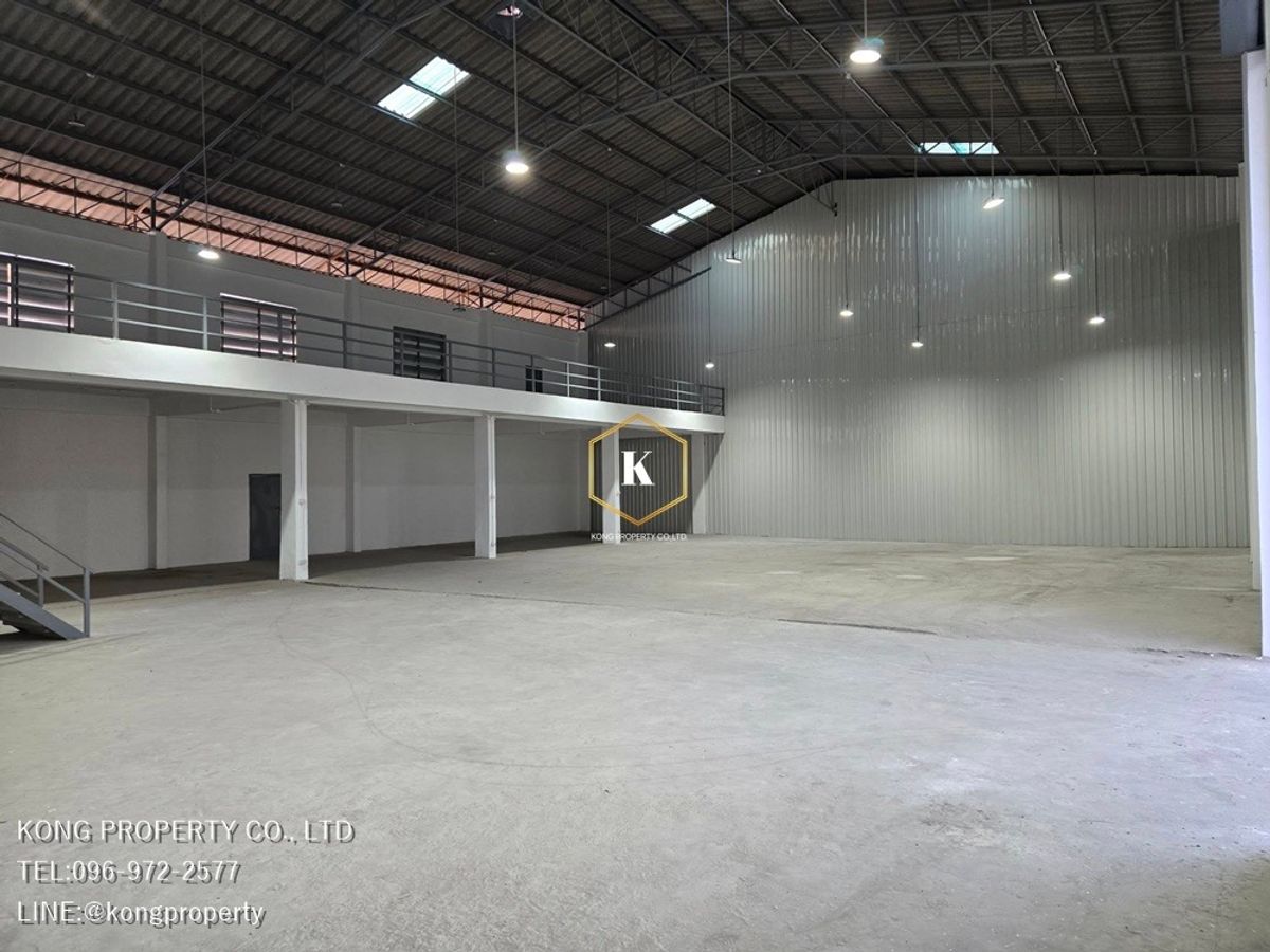 For RentWarehouseMahachai Samut Sakhon : For rent, warehouse, purple area, Phutthamonthon 4, Om Noi, Samut Sakhon, size 625 sqm.