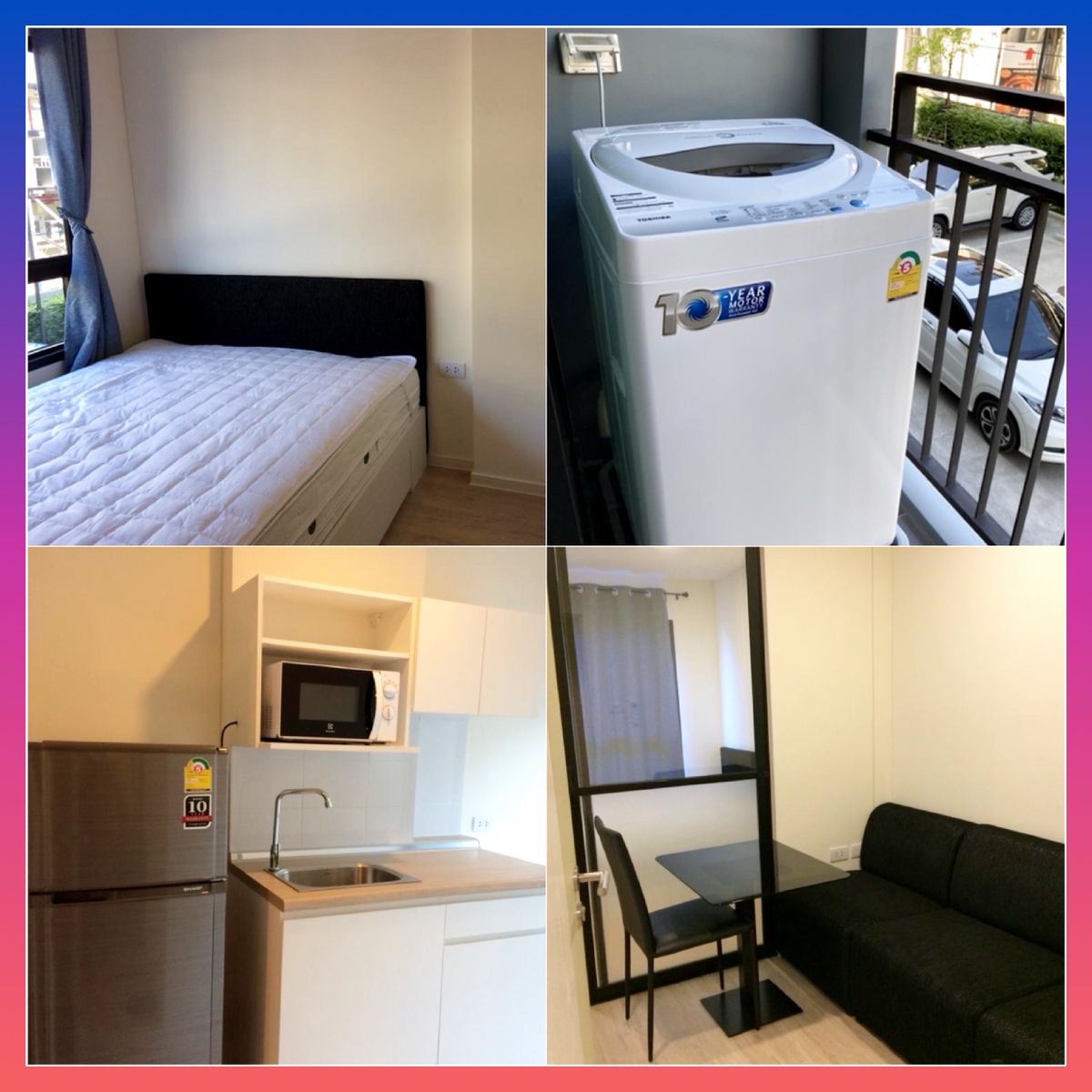 For RentCondoLadkrabang, Suwannaphum Airport : ICONDO GREENSPACE Sukhumvit 77 phase 1 Condo for rent near Robinson Lat Krabang