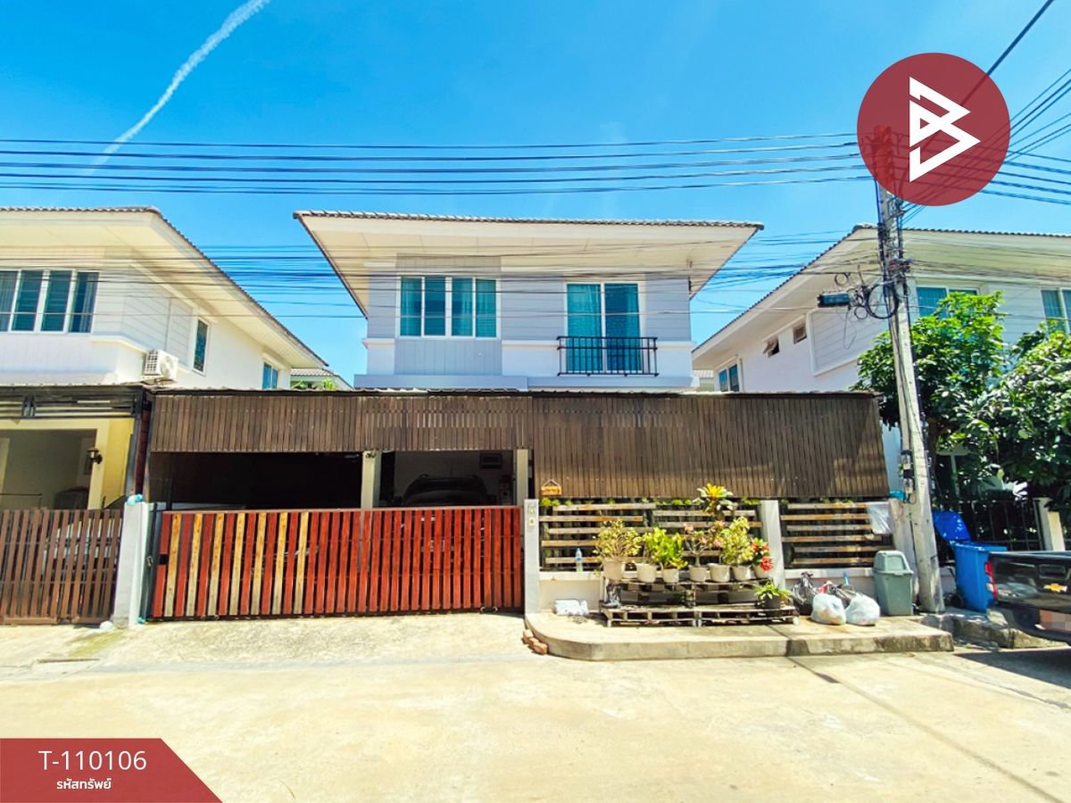 For SaleHouseMahachai Samut Sakhon : Twin house for sale, Sarin Avenue Rama 2 Village, Samut Sakhon