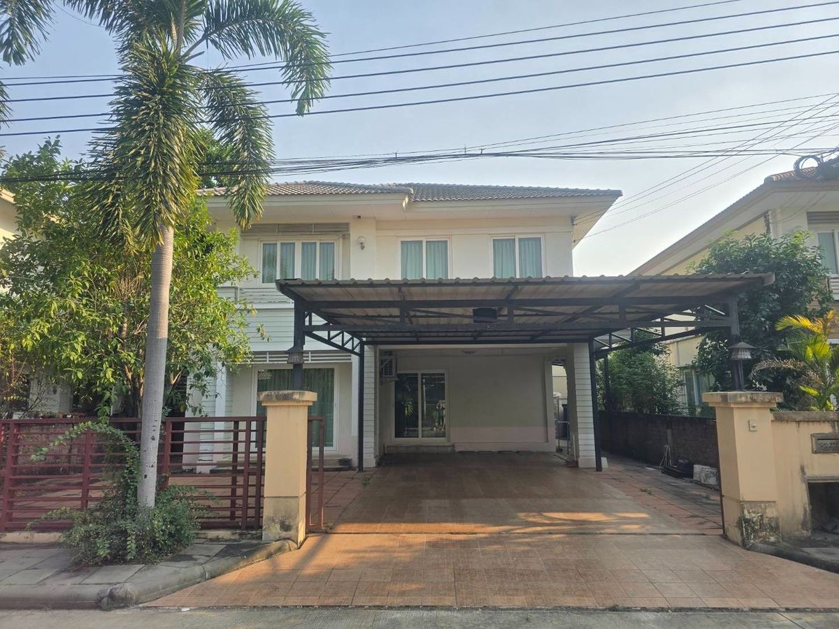 For RentHouseNonthaburi, Bang Yai, Bangbuathong : ⚡ 2 -storey detached house for rent, Kachap Rajapruek -Rattanathibet 2, near MRT, size 63 sq.w. ⚡