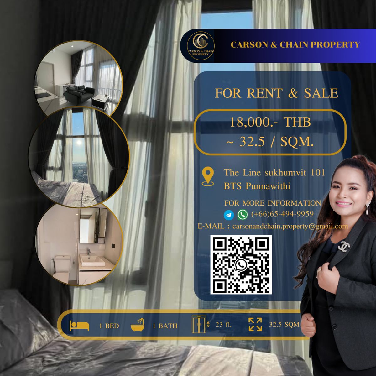 ให้เช่าคอนโดอ่อนนุช อุดมสุข : The Line sukhumvit 101 