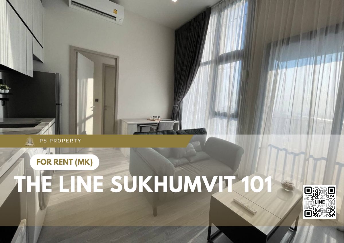 ให้เช่าคอนโดอ่อนนุช อุดมสุข : ให้เช่า 📍 THE LINE Sukhumvit 101 📍 เฟอร์นิเจอร์ และ เครื่องใช้ไฟฟ้าครบ ใกล้ BTS ปุณณวิถี