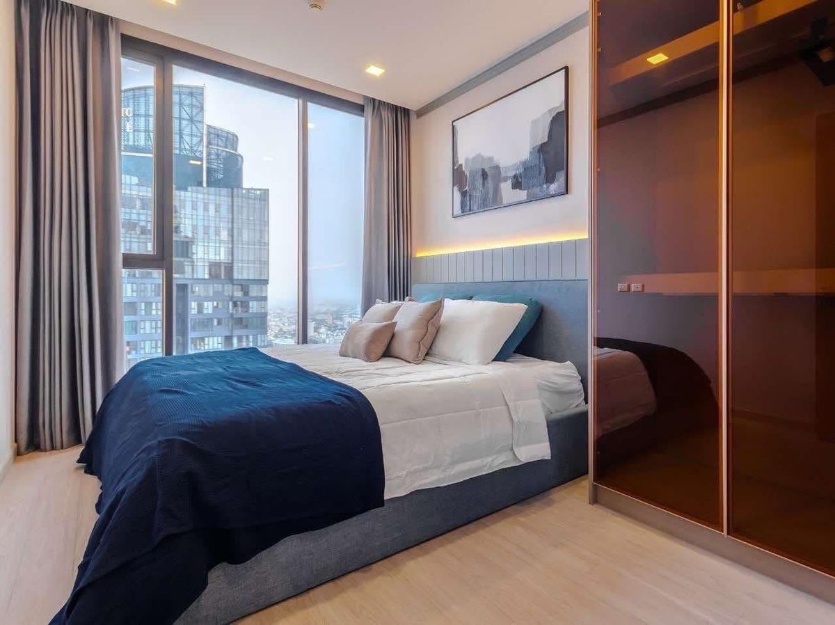 For RentCondoRama9, Petchburi, RCA : O9F117 Condo for Rental One Nine, Asoke-Rama 9, Floor 58, Building A 93.5 sqm. 3 bedrooms, 135,000 baht 064-959-8900