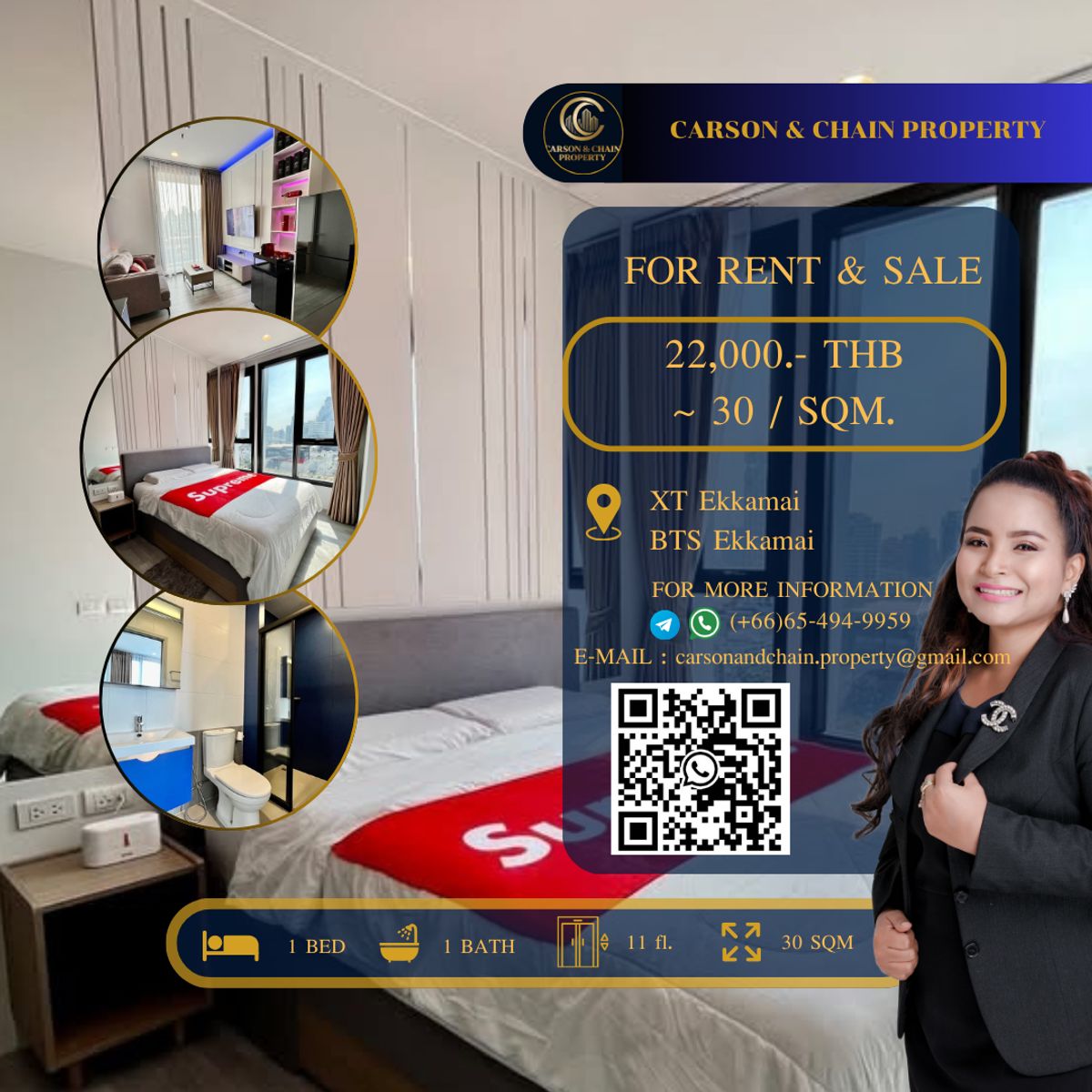 For RentCondoSukhumvit, Asoke, Thonglor : XT Ekkamai
