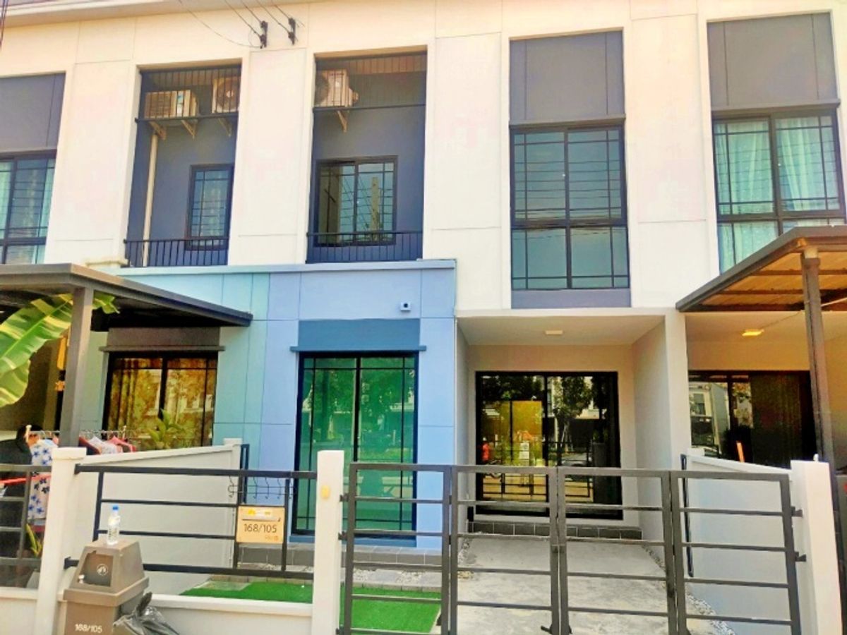 For SaleTownhome : ขายด่วน ทาวน์เฮ้าส์ 2 ชั้น หมู่บ้าน พลีโน่ รังสิต พร้อมดูแลสินเชื่อฟรีทุกธนาคาร 
